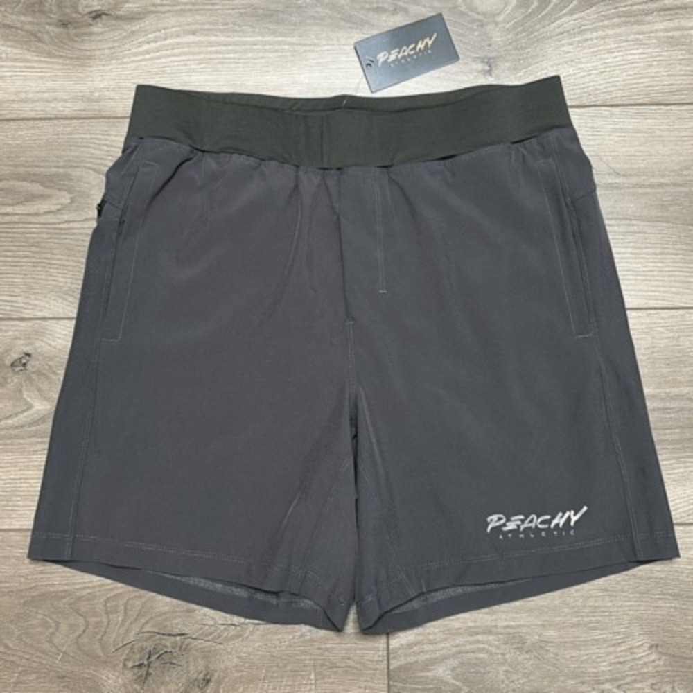 Peachy Athletic 7" Kenesis Compression Liner Training Shorts Gray Size Large‎